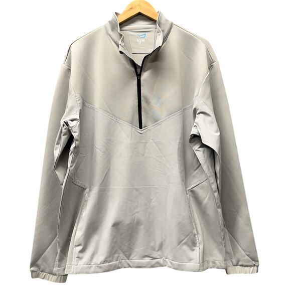TGW Other - TGW Golf Jacket 1/2 Zip Pullover Gray Lightweight Windbreaker + Pockets Mens‎ L